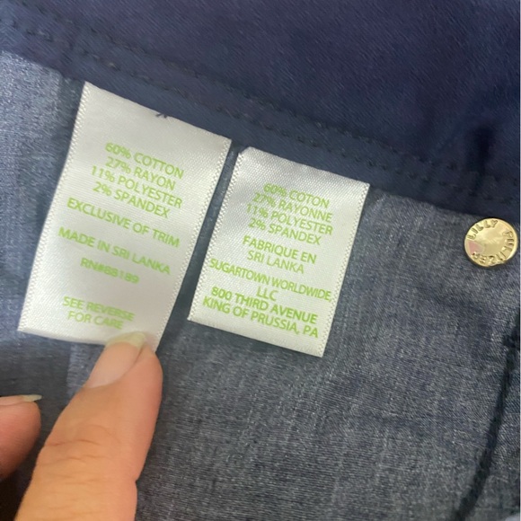 Lilly Pulitzer Dark Blue Pants size 4 - Picture 8 of 9